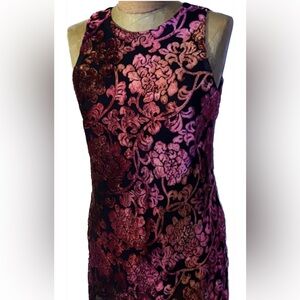 Carole Little Burnt-Velvet Dress